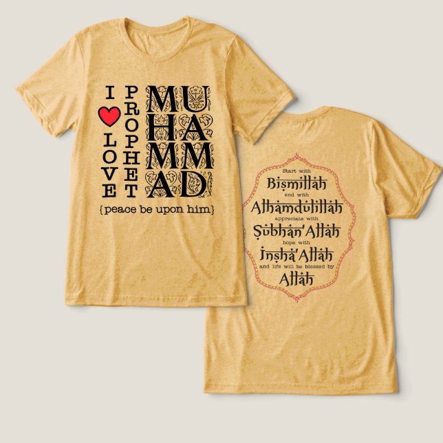 Presente Islâmico Roupas Modestas Halal (Design Frente e Verso)