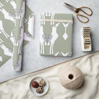 Presente Javan Myna Bird - Papel de embrulhamento