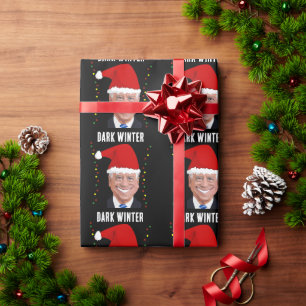 PRESENTE JOE BIDEN INVERNO ESCURO PAPEL DE EMBALAGEM DE NAT