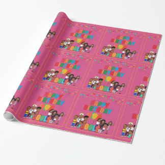 Presente JOOLS TV ®️ papel de enrolamento rosa