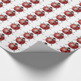 Presente Ladybug - Papel de enrolamento brilhante, 30" x 15