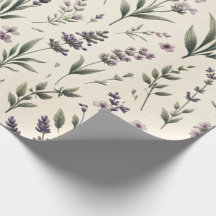Lavanda no cilindro de papel de empacotamento de v