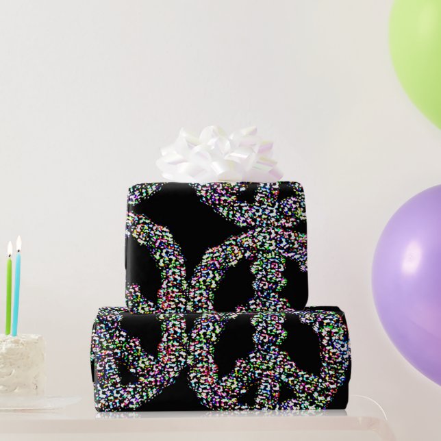 Presente Legal símbolo de paz embrulhando papel (Presentes para festas)