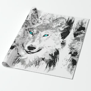 Presente Lobo   Desenho do Lobo Cinza   Papel de enrolament