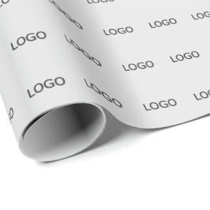 Presente Logotipo comercial corporativo, papel de empacotam