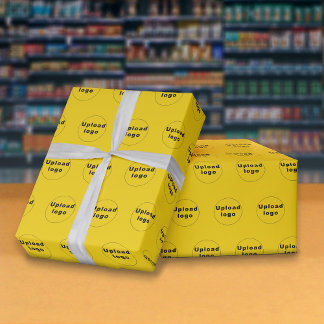Presente Logotipo comercial sem costura Papel de moldagem a