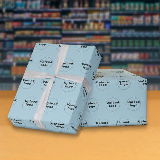 Presente Logotipo comercial sem costura Papel de moldagem a