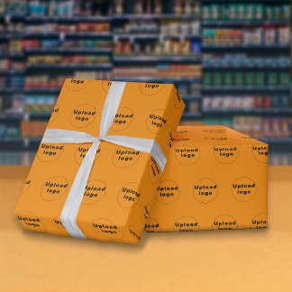 Presente Logotipo comercial sem costura Papel de moldagem l