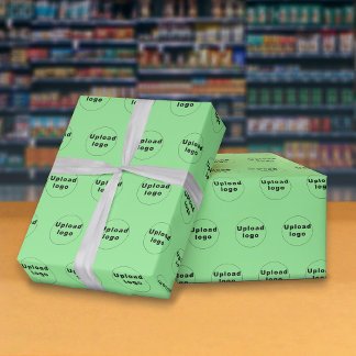 Presente Logotipo comercial sem falhas Papel de moldagem ve