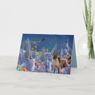 Presente mágico dos cartões do Natal customizáv