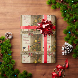 Presente Makeup Beauty Cosmetics Papel de Moldagem de Natal