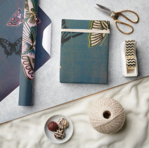 Presente MANTEIGA DE Papel E AZUL