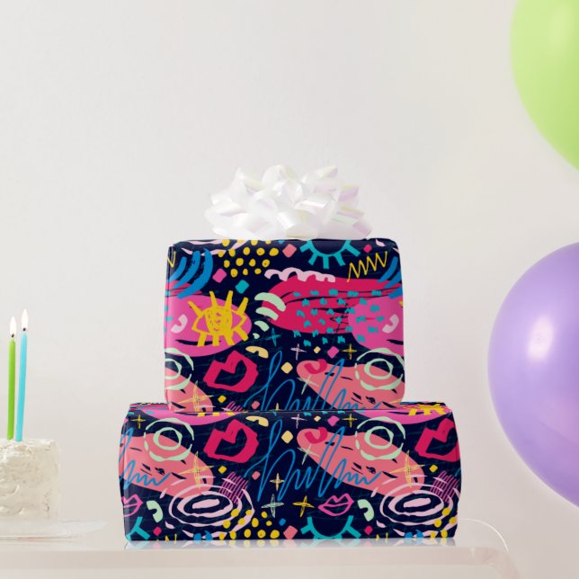 Presente Mantenha ou Crie o seu próprio papel de empacotame (Presentes para festas)