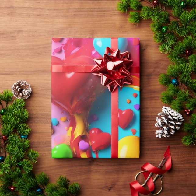 Presente Mantenha ou Crie o seu próprio papel de empacotame (Presente de Natal)