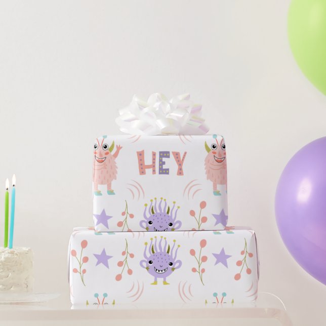 Presente Mantenha ou Crie o seu próprio papel de empacotame (Presentes para festas)