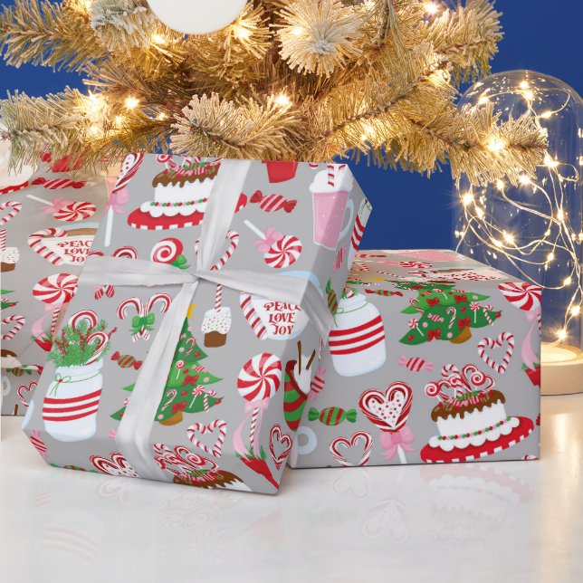 Presente Mantenha ou Crie o seu próprio papel de empacotame (Feriados)