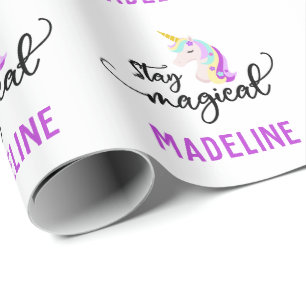 Presente Mantenha-se magia Papel de moldagem Unicórnio