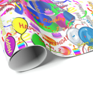 Presente Março, 2 Aniversário, Papel de Embraiagem