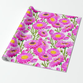 Presente Margaridas de papel cor-de-rosa Flora em Flor