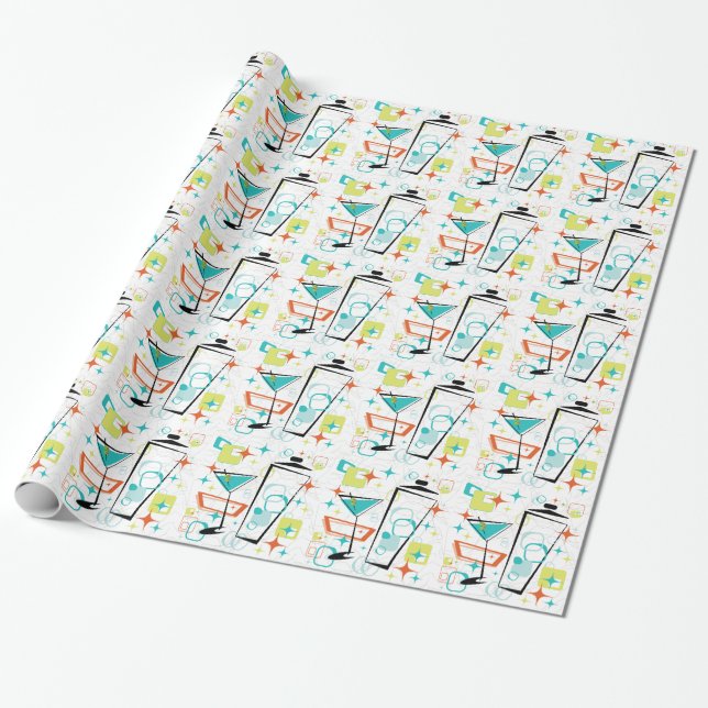 Presente Martinis um papel de envolvimento Ir-Ir (Desenrolado)