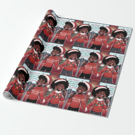 Presente Melodias de feliz - Papel de moldagem de Natal