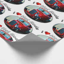 Mim hot rod do coração - papel de envolvimento