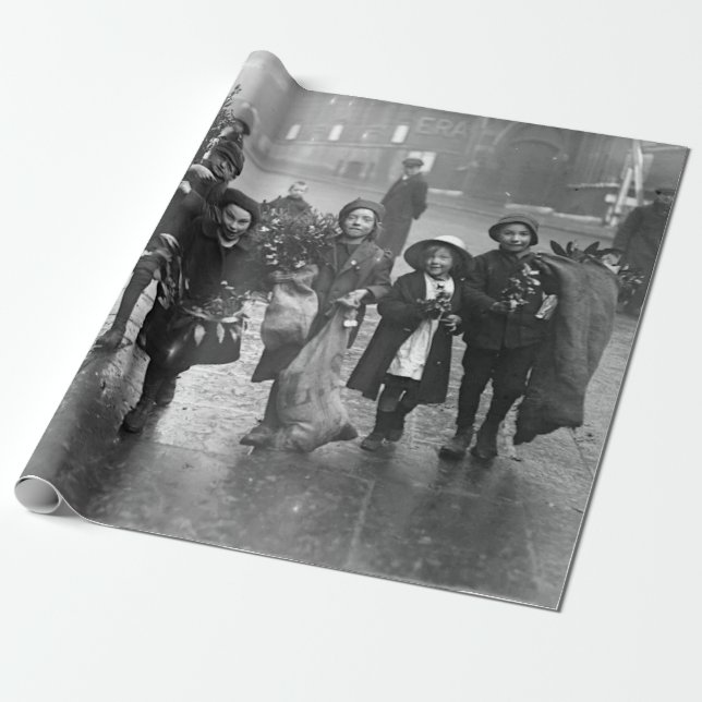 Presente MISTÓRIO De Papel De Encapsulamento De natais vint (Desenrolado)