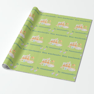 Presente Mulheres a colegas de quarto molhando papel