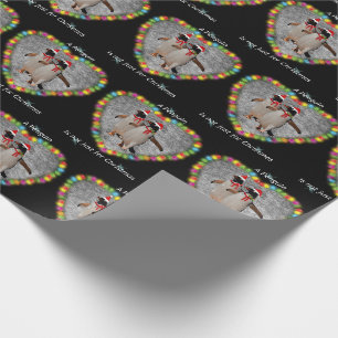 Presente Não apenas para papel de moldagem de Natal (preto)