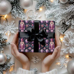 Presente Natais vintages que embrulham papel de quebra-cabe