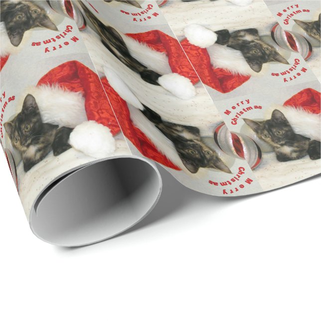 Presente Natal do Holley - Papel de enrolar Gato/Kitten (Ponta do rolo)