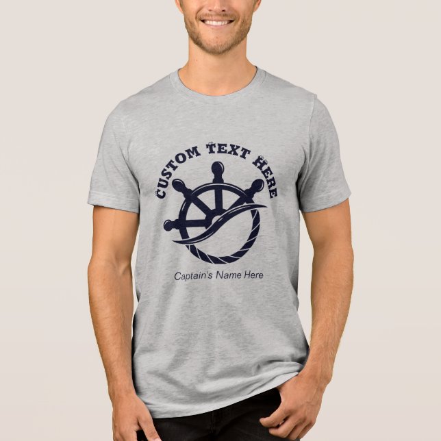 Presente Náutico de Barco do Capitão Personalizado (Frente)