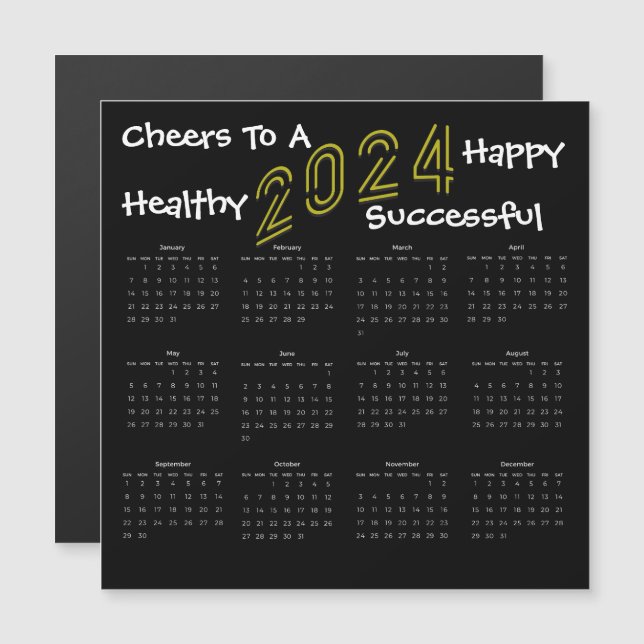 Presente no Calendário Empresarial da Família 2024 (Frente/Verso)