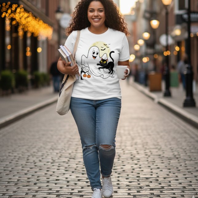 Presente no Dia de as Bruxas engraçado Ghost Kitte (Criador carregado)