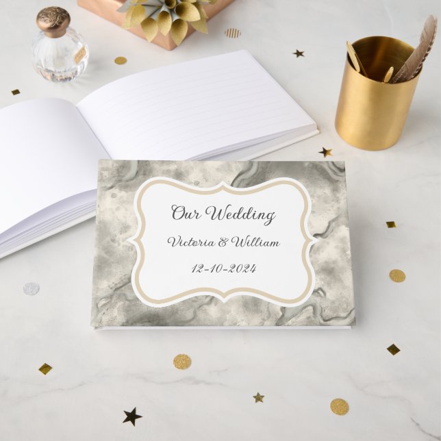 Presente no Livro Convidado de Casamento da Cinza  (Frente aberta)