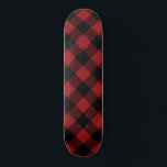 Presente no skate de verificação de Xadrez do Buff<br><div class="desc">Xadrez Preta e Vermelha Verificada</div>