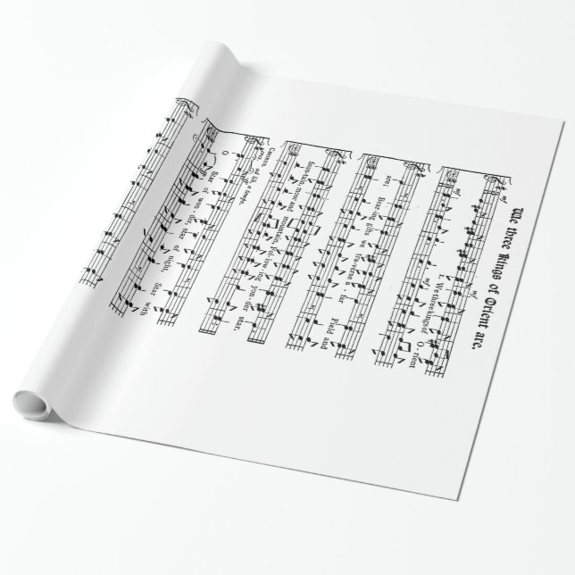 Presente Nós papel de três reis envolvimento (Desenrolado)