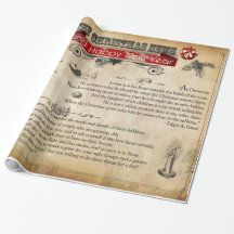 Notícias de Natal Papel Brilhante, 30" x 6'