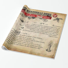 Presente Notícias de Natal Papel Brilhante, 30" x 6'