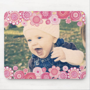 Presente novo Mousepad do quadro da foto do bebê