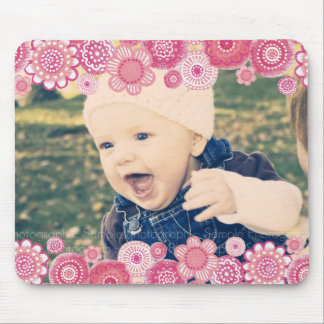 Presente novo Mousepad do quadro da foto do bebê