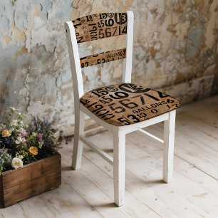 Presente Números de Vintage Papel de enrolamento para desac