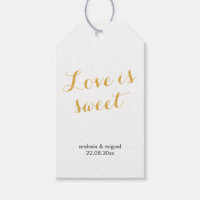 O Amor é Doce Etiqueta para Favor de Casamento Dou