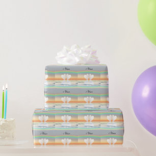 Presente ø Corações de papel do aniversário