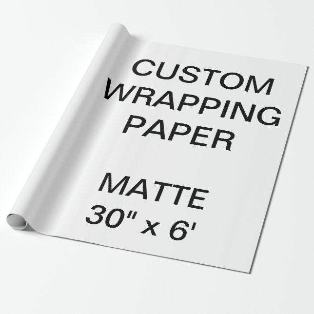 Presente O costume personalizou 30" x 6' o papel de (Desenrolado)