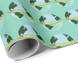 Presente O melhor papel de enrolamento do Pai do mundo