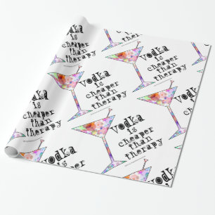 PRESENTE O PAPEL DE ENVOLVIMENTO, VODCA É MAIS BARATO DO