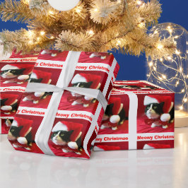 Presente O Pêssego de Natal é o papel de moldagem de gato T