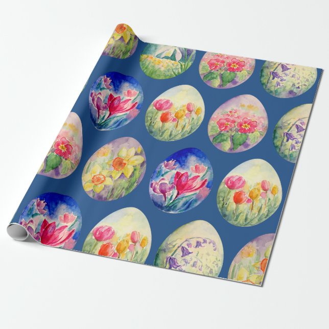 Presente O primavera floresce o papel de envolvimento dos (Desenrolado)