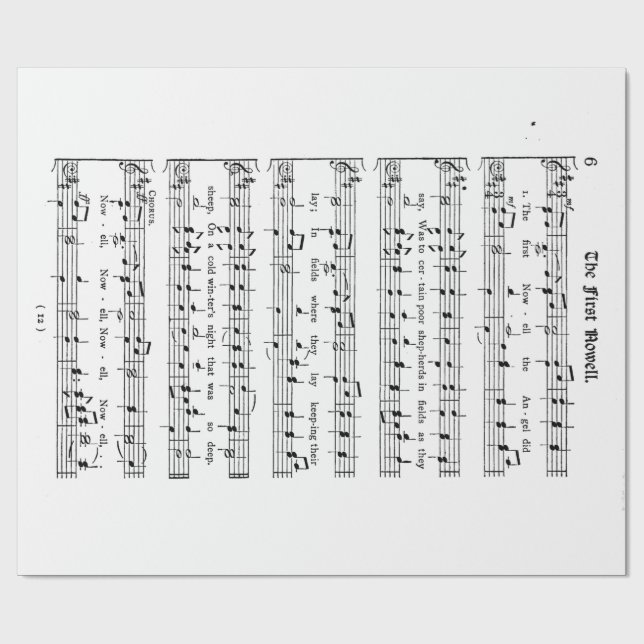 Presente O primeiro papel de envolvimento de Noel (Aberto)